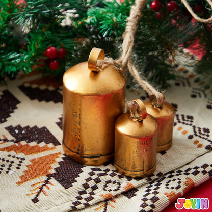 3 Sets Christmas Bells Rustic Christmas Decoration