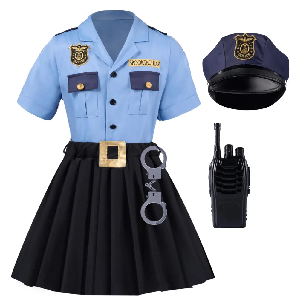 Girls Police Officer Costume