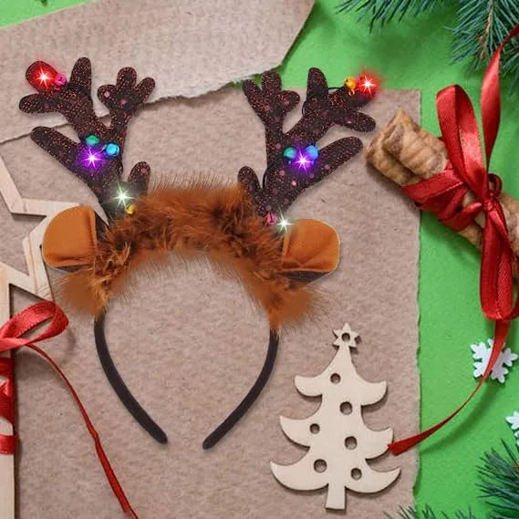 4pcs Light up Christmas Reindeer Headband