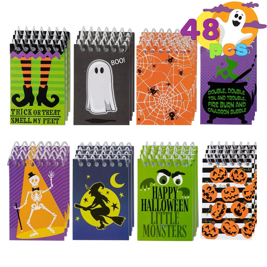 48pcs Spooky Notepad Halloween Party Favors