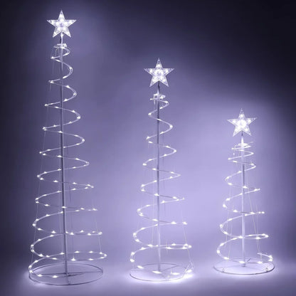 3pcs 218 Pre-Lit LED Christmas Light Yard Decorations