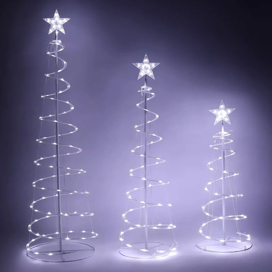 3pcs 218 Pre-Lit LED Christmas Light Yard Decorations