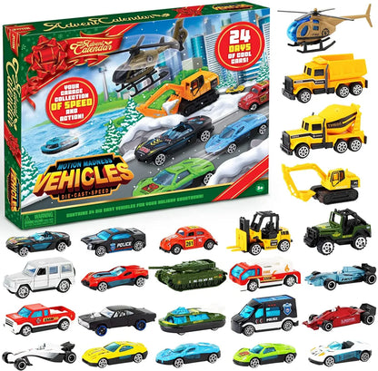 24 Days Christmas Vacation Advent Calendar with Diecast Car