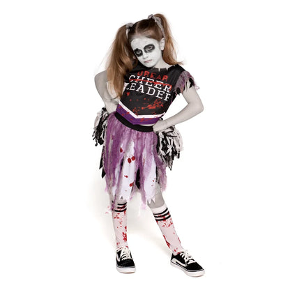 Scary Girls Bloody Cheerleader Halloween Costume- M