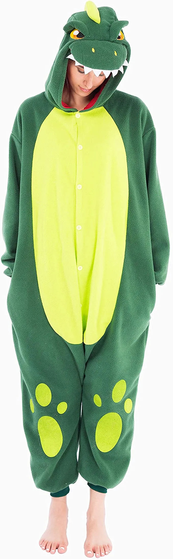 Adult Dinosaur Pajamas Halloween Costume