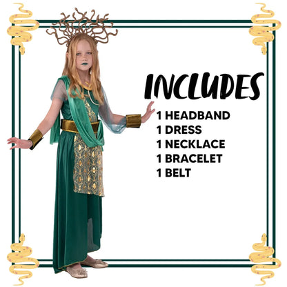 Girls Medusa Halloween Costume