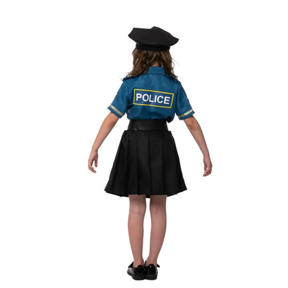 Girls Cop Halloween Costume