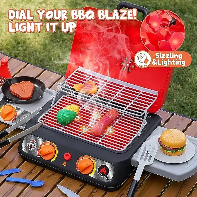 Kids 2pcs Barbecue Grill Playset