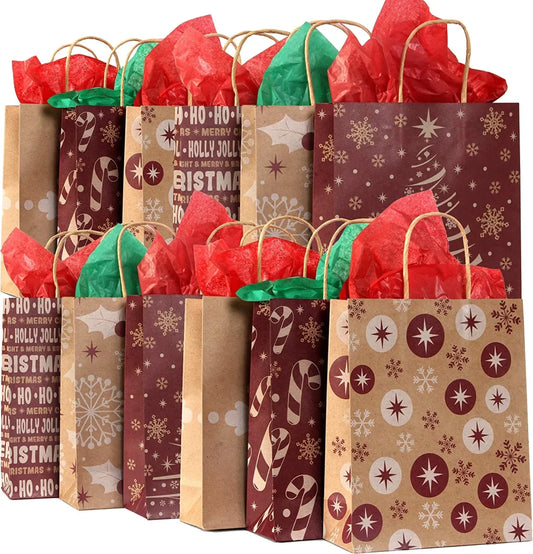 24pcs Christmas Goodie Bag Gifts with Handles