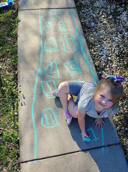 160pcs Washable Sidewalk Chalk