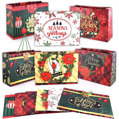 12pcs Large Christmas Gift Bags