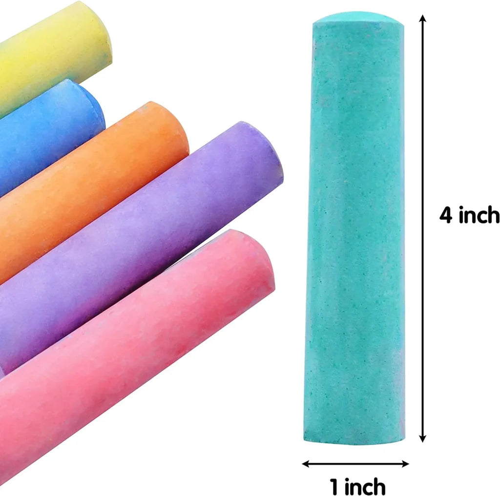 160pcs Washable Sidewalk Chalk