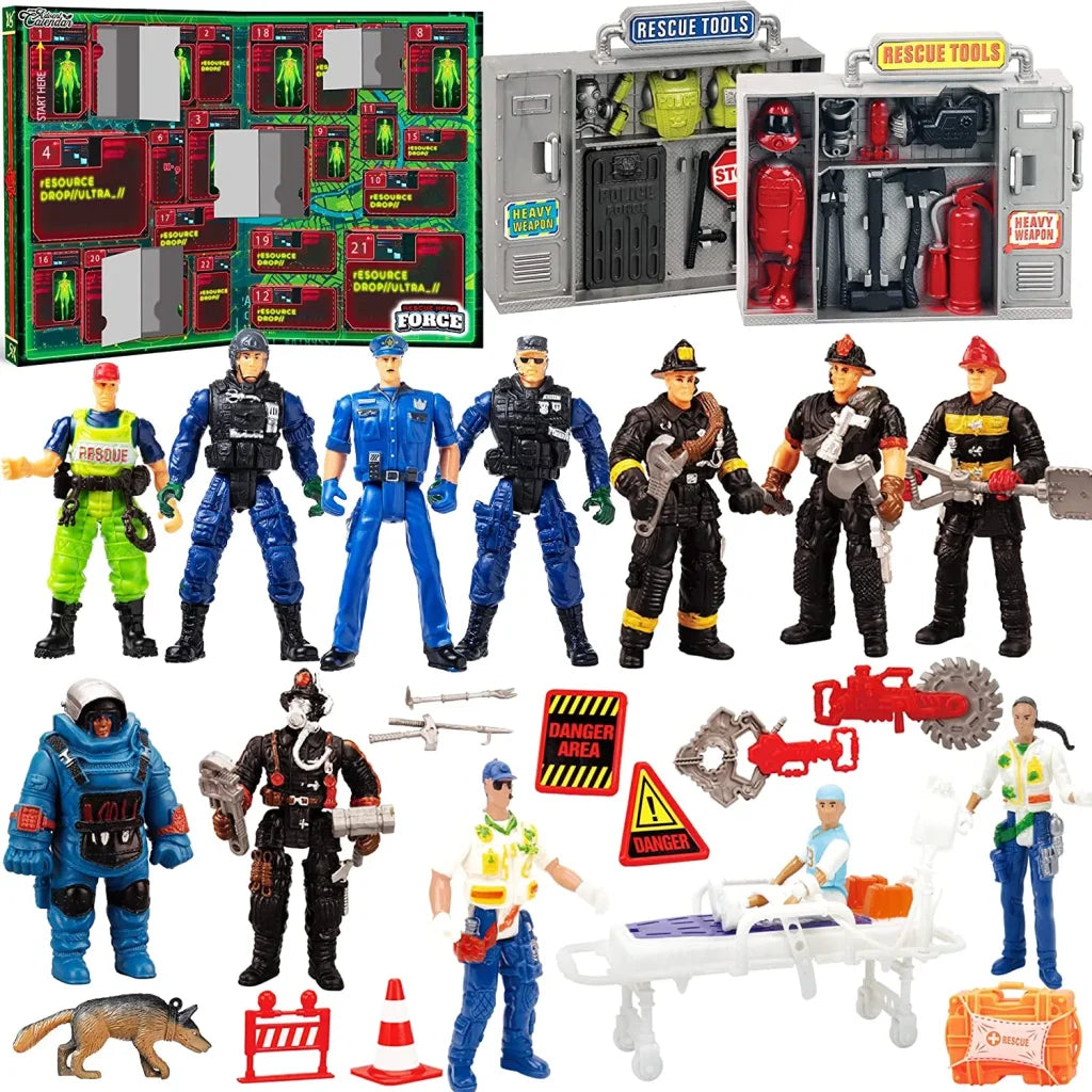 24 Days Army Men Soldier Action Figures Advent Calendar