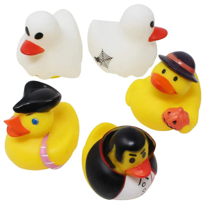 18Pcs Halloween Assorted Rubber Duck Toy