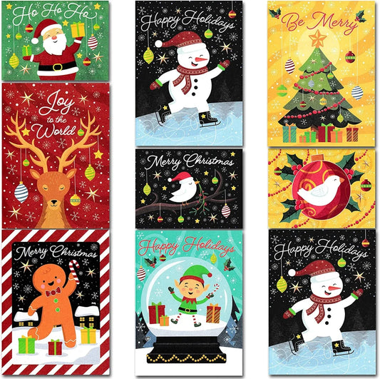 72pcs Christmas Greeting Cards