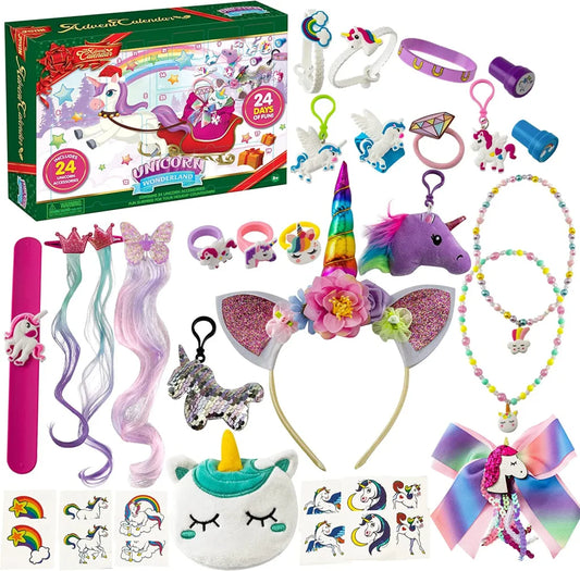 47pcs Unicorn Accessories Christmas Advent Calendar