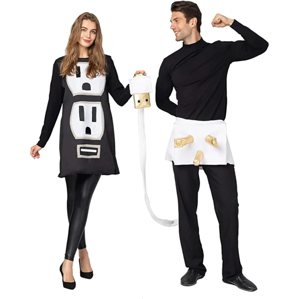 Adult USB Plug and Socket Halloween Costume Set