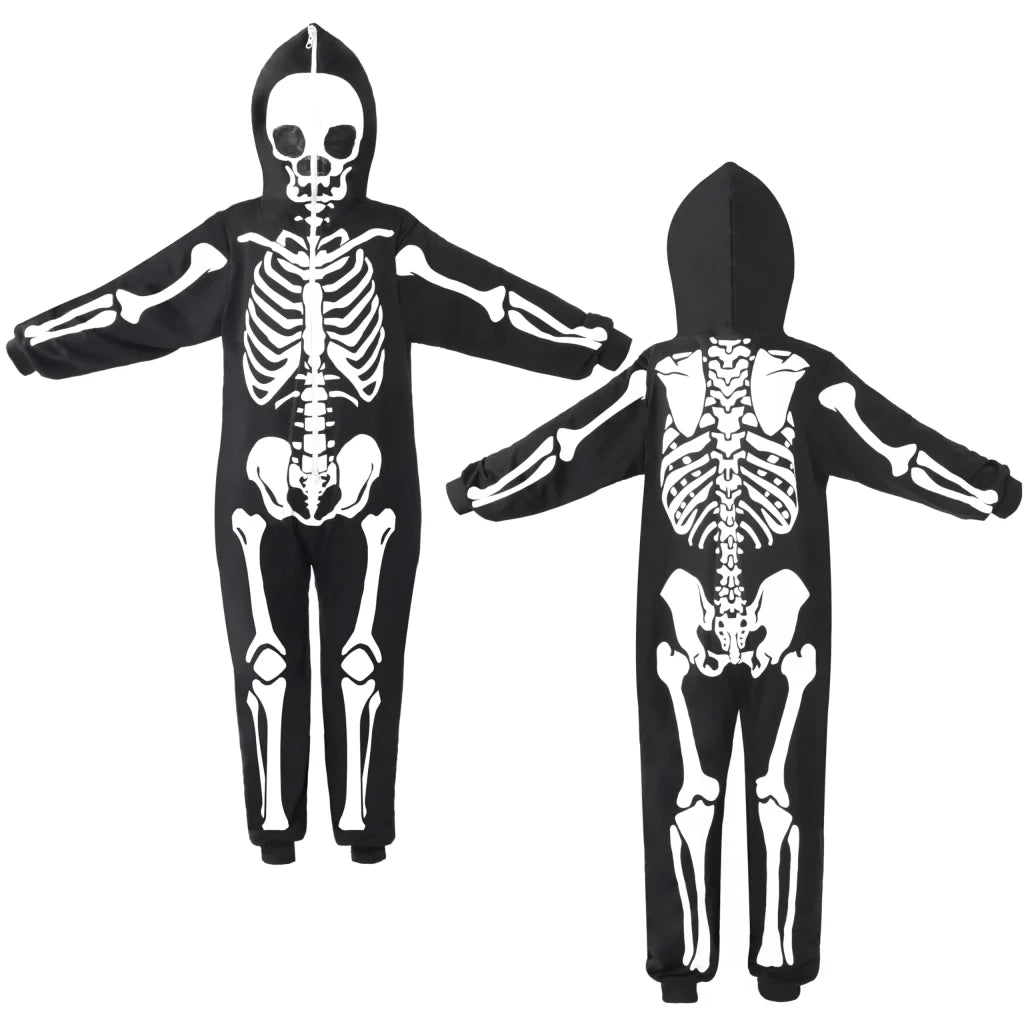 Kids Skeleton Jumpsuit Pajama Costume