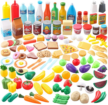 135pcs Kitchen Food Play Set with Fruit