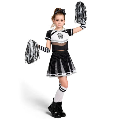 Girls Black Cheerleader Costume