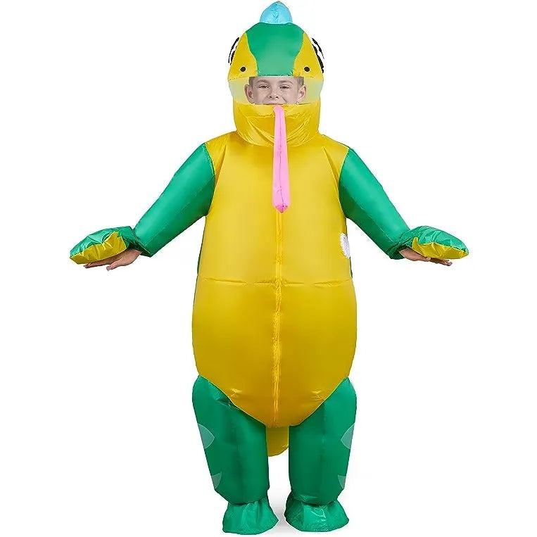 Full Body Light-up Chameleon Inflatable Costume