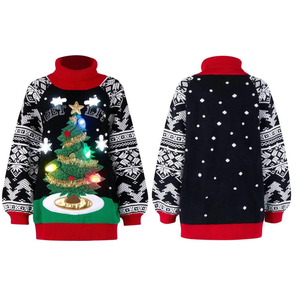 Women’s Christmas Tree Ugly Long Sweater