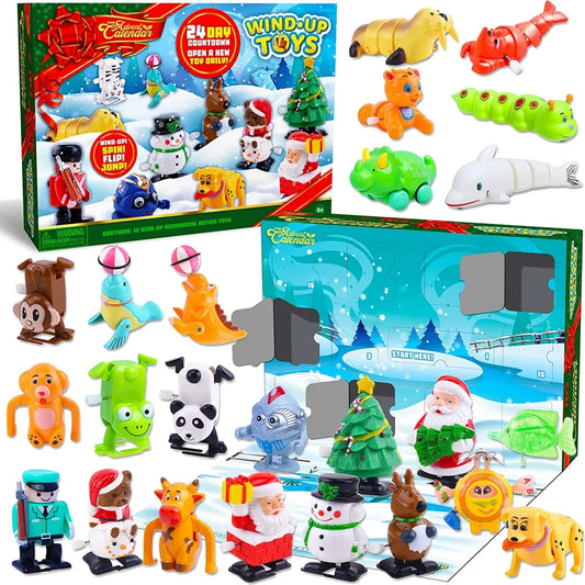 24 Days Kids Wind up Toys Advent Calendar