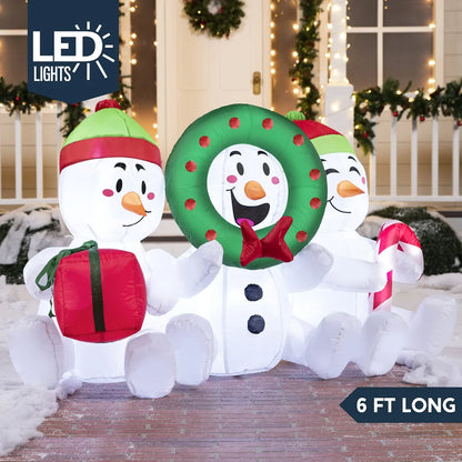 6ft LED Snowman Christmas Inflatable