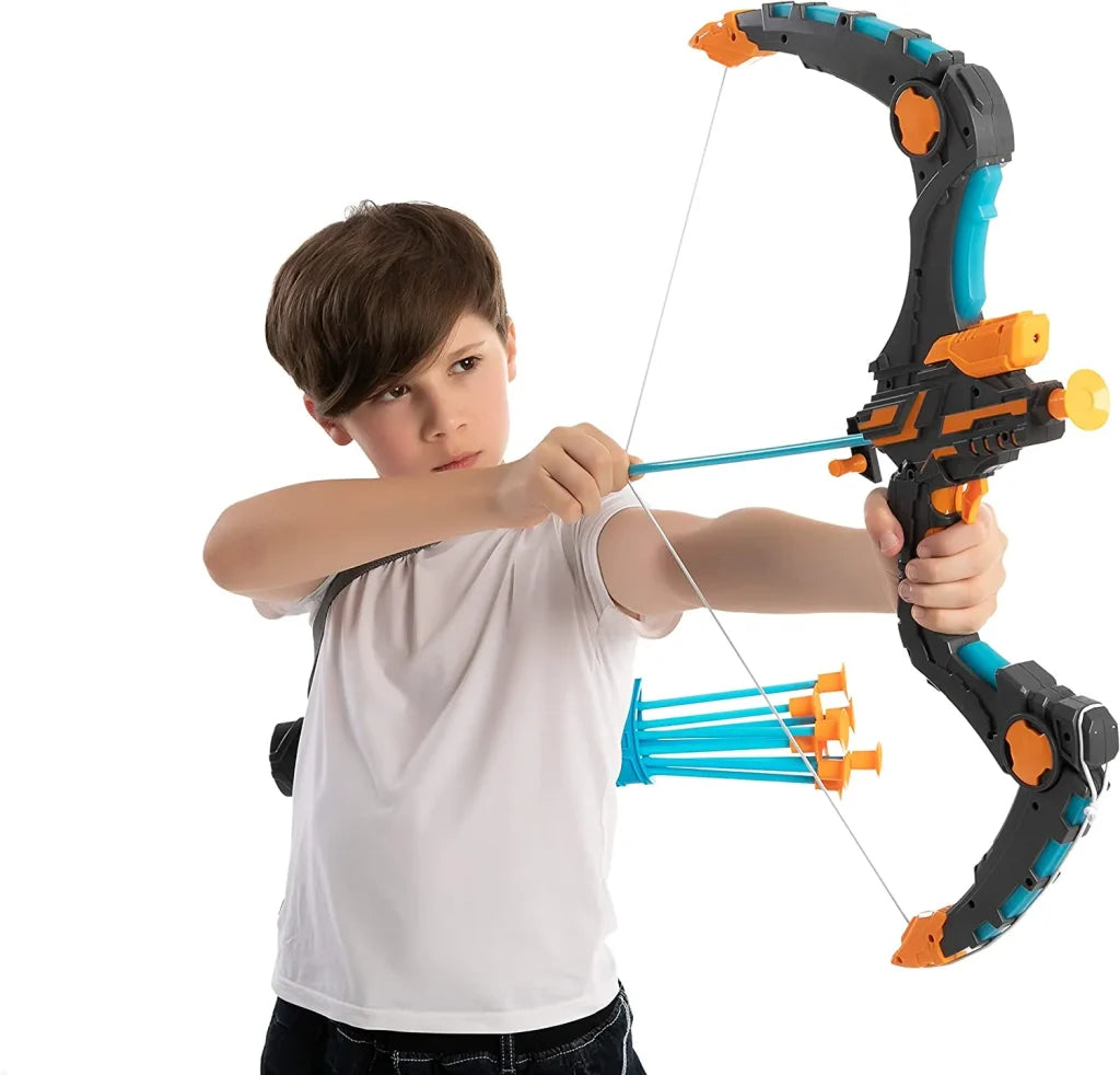 Black Blue Toy Archery Bow and Arrow Set Arcus (S-Bow Boy)