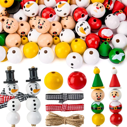 Christmas DIY Wooden Beads Craft