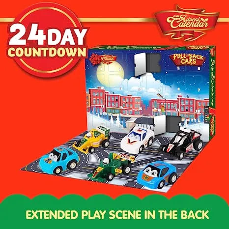 Christmas Kids Advent Calendar with 24 Different Vehicles