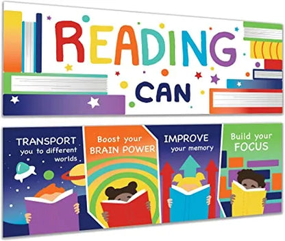 Classroom Reading Poster, 2 Pcs