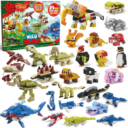 24 Days Animal Building Blocks Advent Calendar