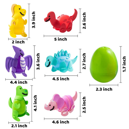 12Pcs Easter Dinosaur Deformation Eggs