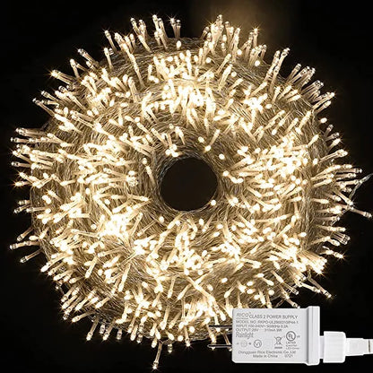 1000 LED Multicolor Clear Wire String Lights