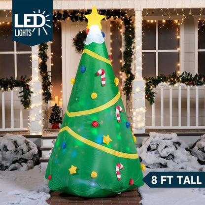 8ft Inflatable Christmas Tree Decorations