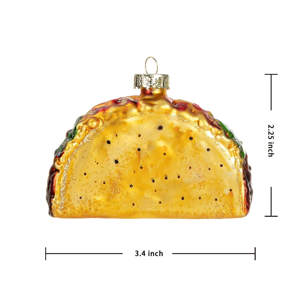 Taco and Burrito Christmas Tree Ornaments