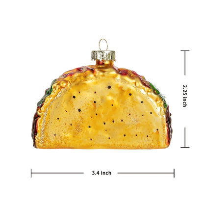 Taco and Burrito Christmas Tree Ornaments