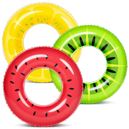 3pcs 32.5in Fruits Pool Inflatable Floats