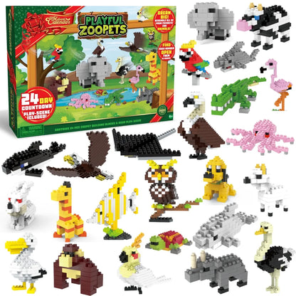 24 Days Animal Building Blocks Advent Calendar