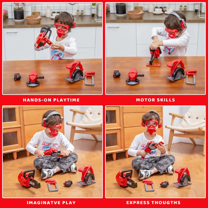 9pcs Kids Construction Worker Tool Set