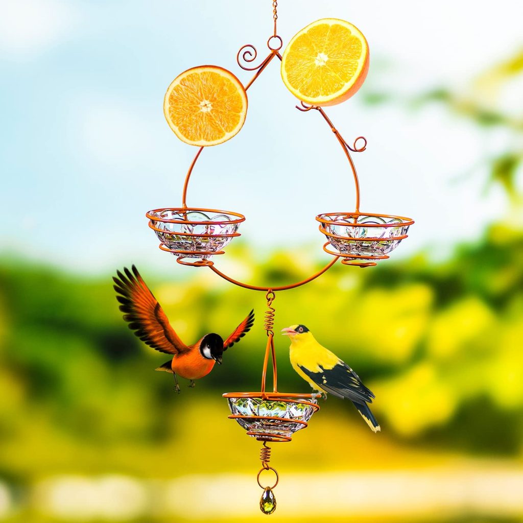 Oriole Hanging Metal Bird Feeder