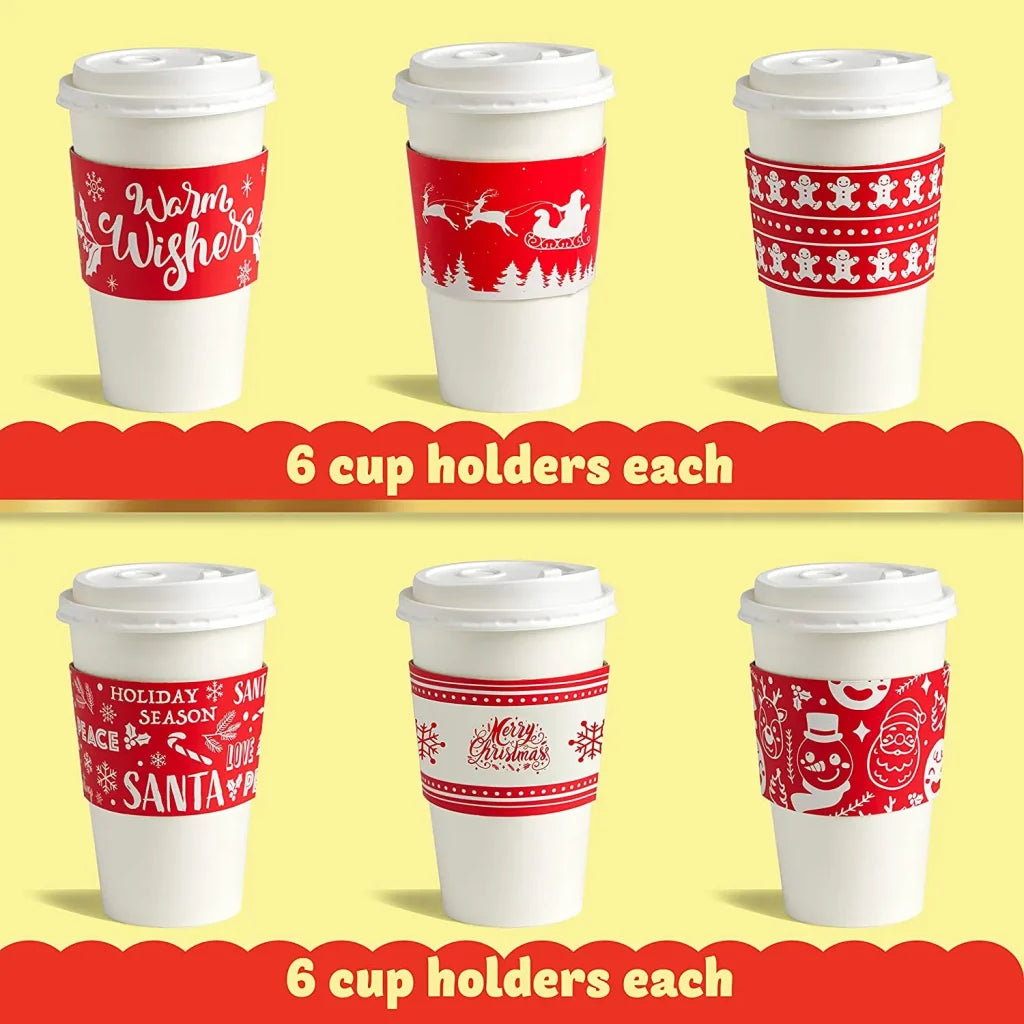 36pcs Christmas Coffee Cup Sleeves