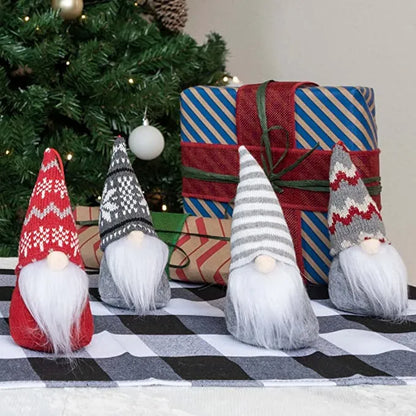 9pcs Gnome Christmas Ornaments Set 6in