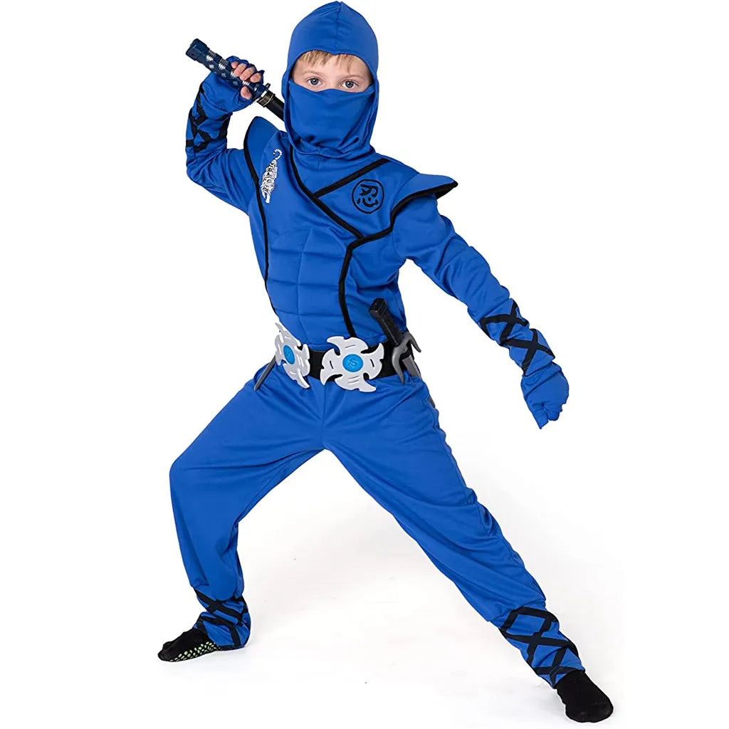 Kids Blue Ninja Halloween Costume