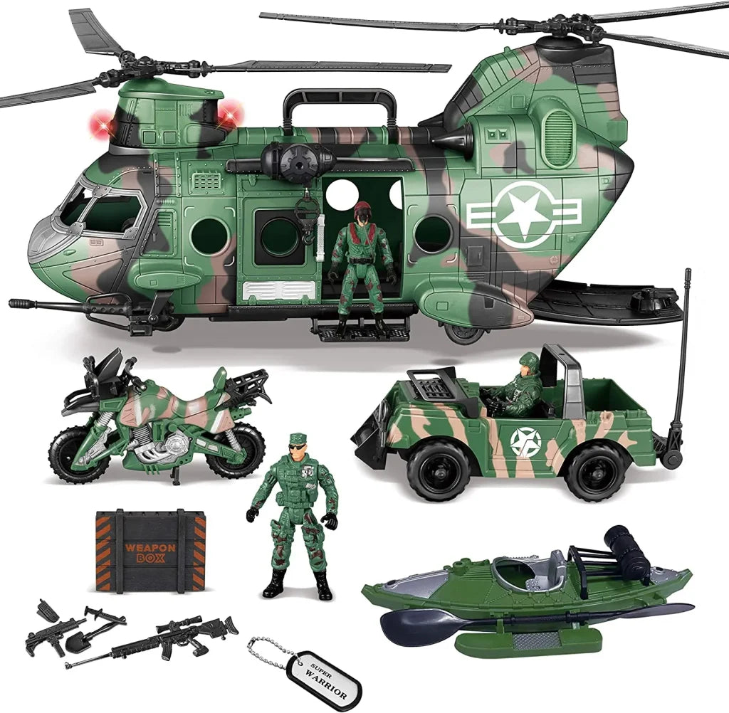 10pcs Army Helicopter Toys and Boys Military Toys