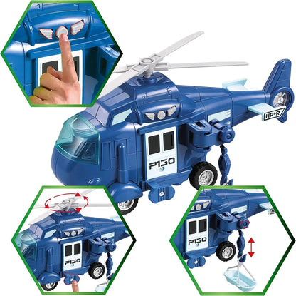 4pcs City Hero Emergency Vehicle Toys