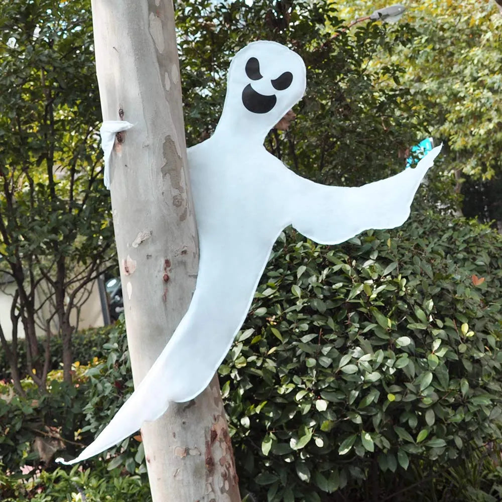 Bendable Tree Wrap Ghost Halloween Decoration 53in