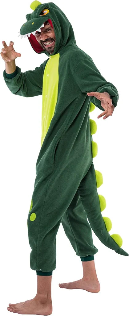 Adult Dinosaur Pajamas Halloween Costume