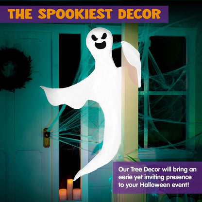 Bendable Tree Wrap Ghost Halloween Decoration 53in